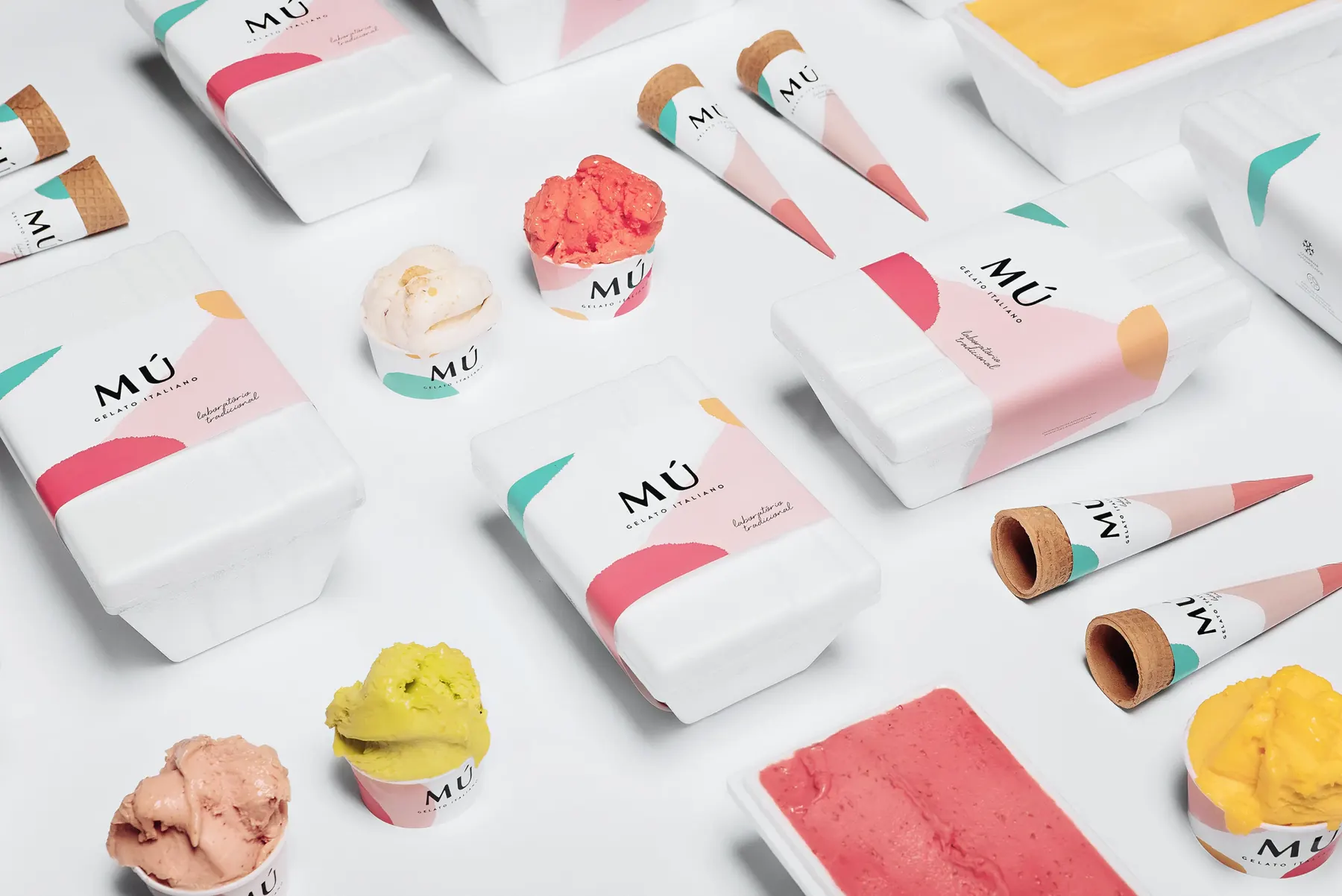 Mú Gelato brand identity